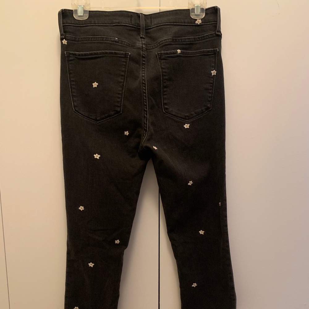 Abercrombie & Fitch skinny black embroider jeans